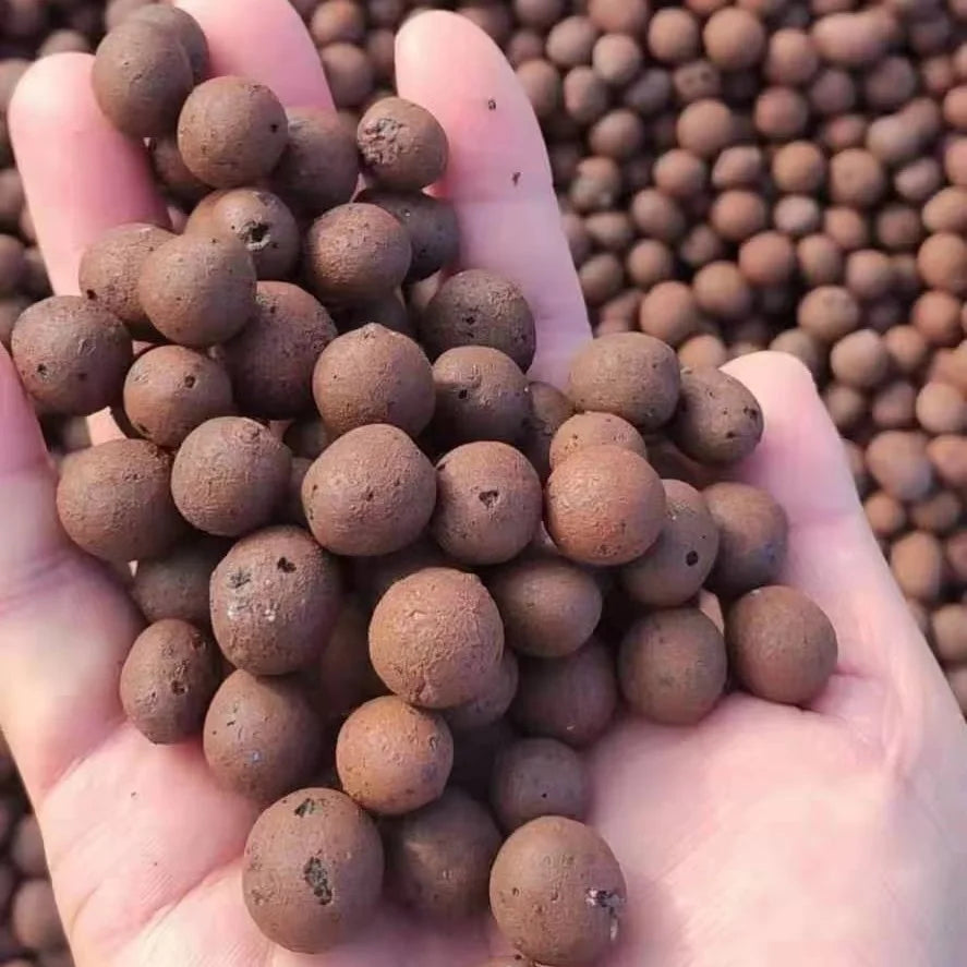 Leca Expanded Clay Pebbles Balls (Ceramics) Eco-Friendly Lightweight Breathable Hydroponics Supplies Indoor Garden Plants 50%