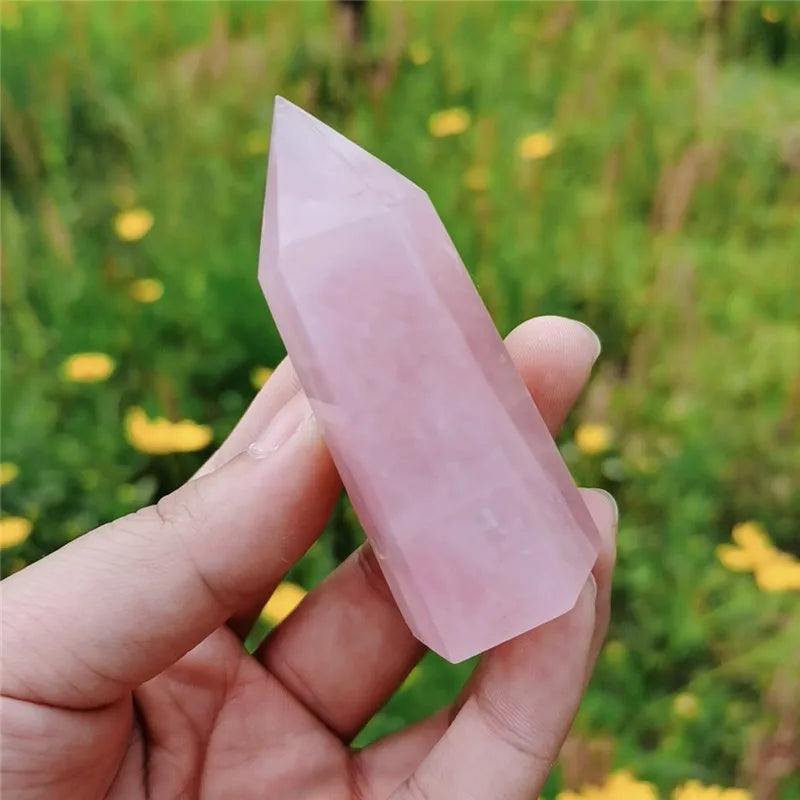 Wholesale Clear Quartz Obelisks Amethyst Healing Stones Crystal Pillar Point Natural Quartz Wand Crystal Fluorite Tower