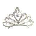 Exquisite Rhinestone Tiara Crown Cute Design Hairgrips Hair Clips for Kids and Baby Girls Birthday Headband Comb Pin