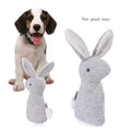 YH Pet YH344 Cute Rabbit Shape Dog Plush Chewing Toy with Squeaker Crinkle Paper Bell Interactive Teeth Grinding