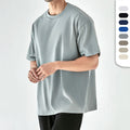 Custom Screen Printing Mens S-shirts. 270G Cotton Drop Shoulder Boxy Round Neck Summer Luxury T Shirt
