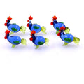 Miniature Small Murano Lampwork Glass Rooster Animal Figurine
