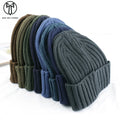 Wholesale Custom High Elastic Caps Thick Knitted Beanies Keep Warm Unisex 100% Acrylic Winter Hats