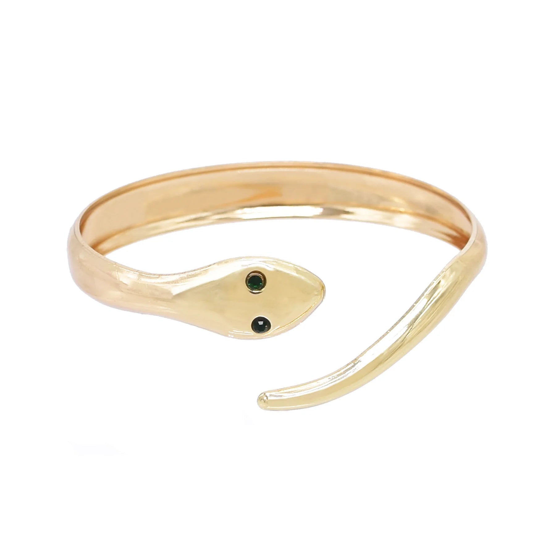 Silver Gold Plated Metal Snake Bangle Bracelet Fashion Stripes Open Design Women Jewelry Accessory