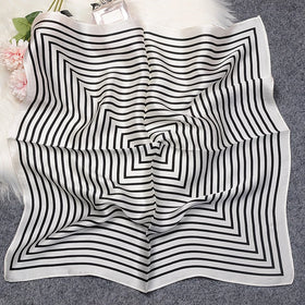 New Fashion Design 100% Mulberry Silk 12momme Silk Square Scarf 53*53cm Head Scarf for Women Silk Luxury