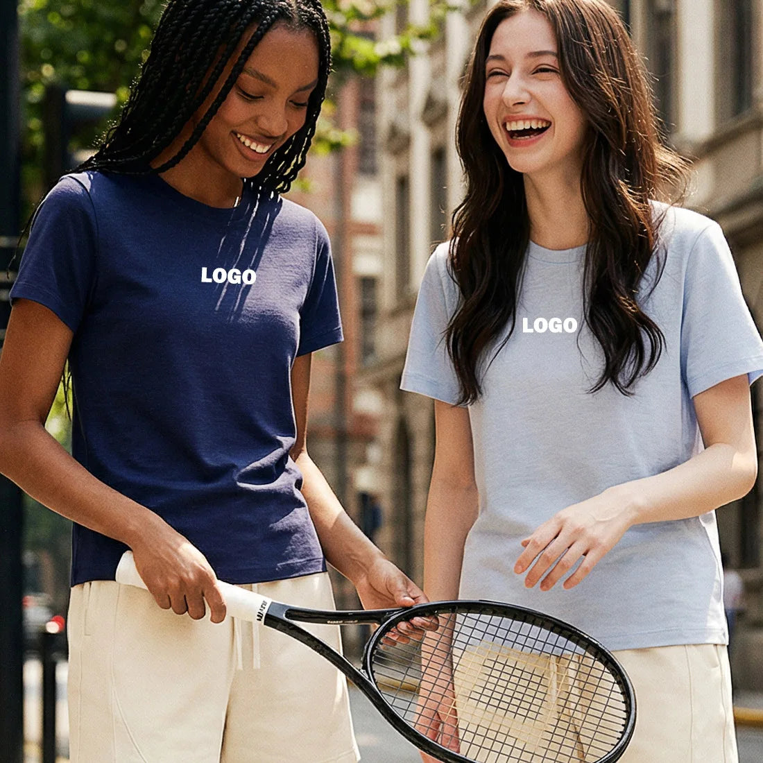 Custom 230g Women Plain T Shirt Regular Fit Short Sleeve Casual Solid Soft Slub Cotton Summer Basic Tee Comfortable Daily Wear