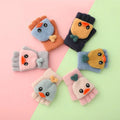 Best Selling Winter Warm Fleece Lined Half Finger Mittens Kids Gloves