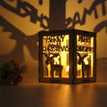 2024 Factory Wholesale Custom Nightlight Projection Boxes Laser Cut Wood Lanterns with Light
