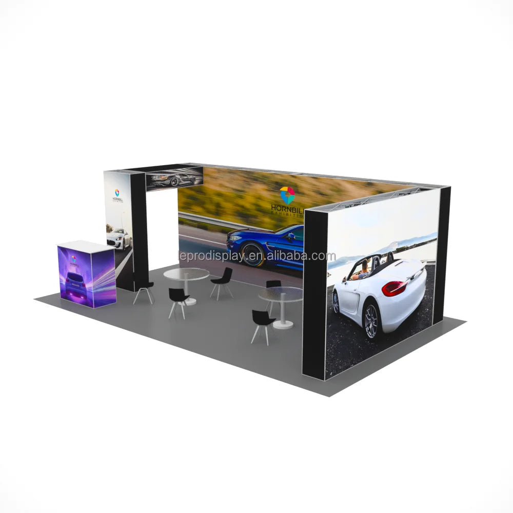 Quick Assmble 20*10ft SEG Trade Show Booth Exhibition Backdrop  Tradeshow Booth Display Custom Stand for Expo