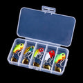 Wholesale 5pcs/box 2.7CM 10.8G Metal Vib Fishing Lures Combo  Metal Fish Wobbler Vibrating Lures Set