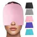 Gel Ice Pack Cold Therapy Eye Mask & Cooling Cap for Headache Migraine Relief Stretchable Elastic Fabric 1 Year Warranty