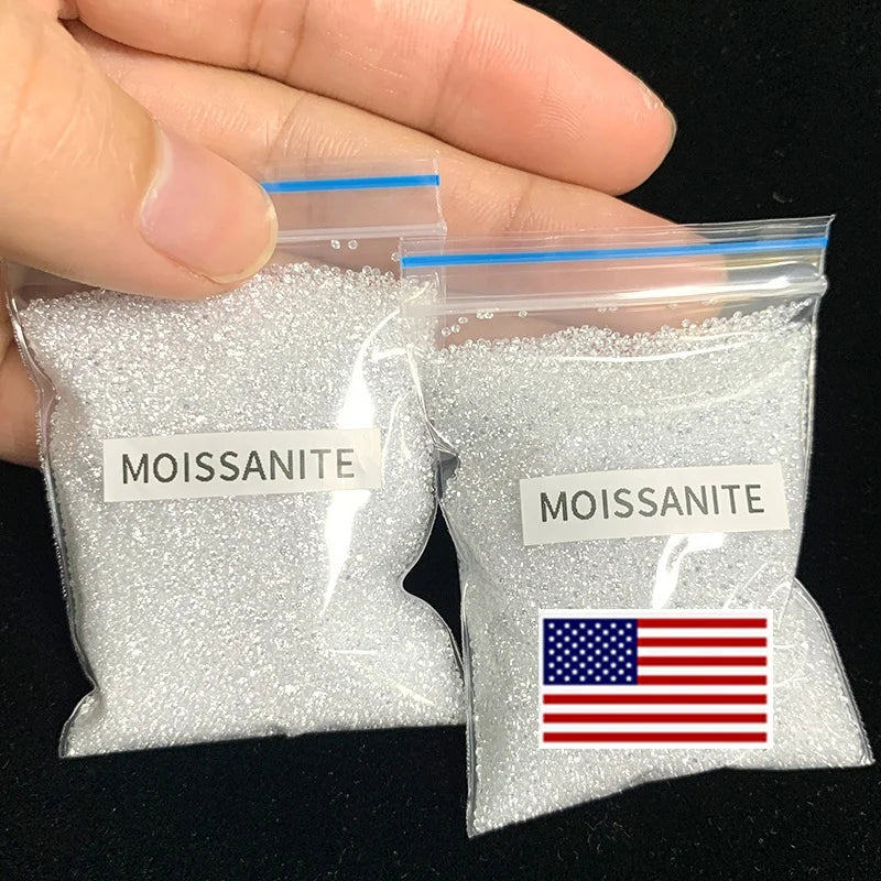 Wish Moissanite 1-3mm D E F Color VVS Heart and Arrow Round Cut Loose Melee Moissanite Gemstone