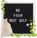 Hot Sale Wooden Felt Letter Board for Display with Wood Stand Changeable Felt Letters Home Message Board