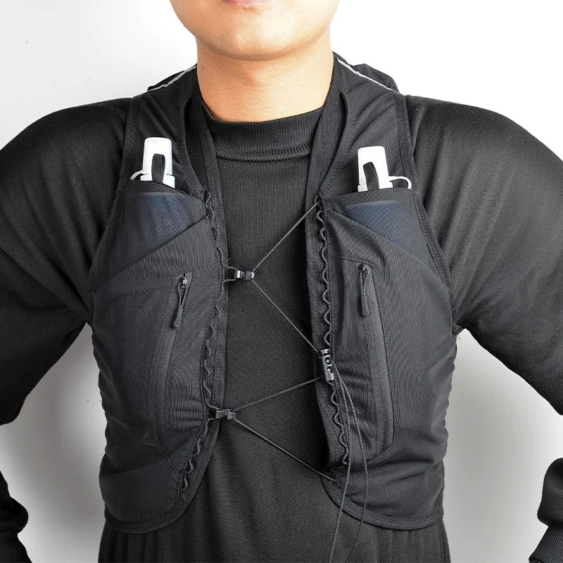LOW MOQ Factory Price Outdoor Sports Hiking Cycling Marathon Lightweight Reflective Hydration Trail Running Vest Backpack