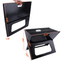 Outdoor Mini Black Portable and Folding Charcoal Stainless Steel Bbq Grill