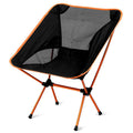 Ultralight Aluminum Modern Portable Camping Chair Heavy Duty 150kg Capacity Beach Chair Outdoor Folding Moon Chair