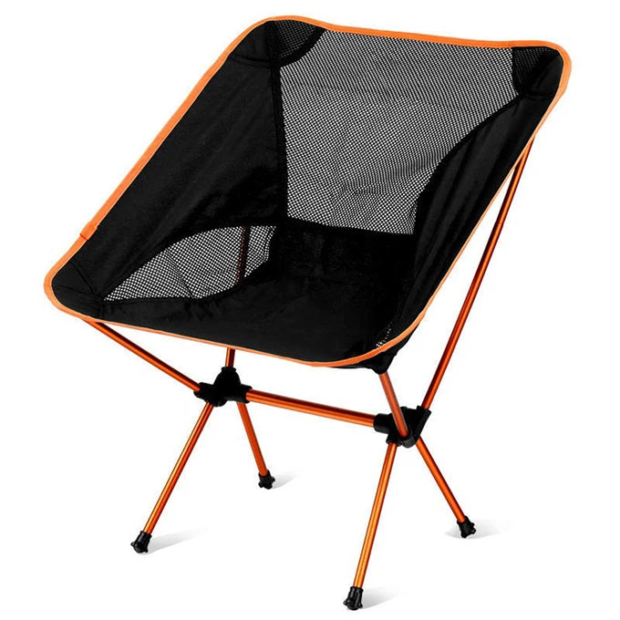 Ultralight Aluminum Modern Portable Camping Chair Heavy Duty 150kg Capacity Beach Chair Outdoor Folding Moon Chair