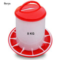 New Condition 1.5kg PP Manual Chicken Feeders and Drinkers for Broiler Chickens