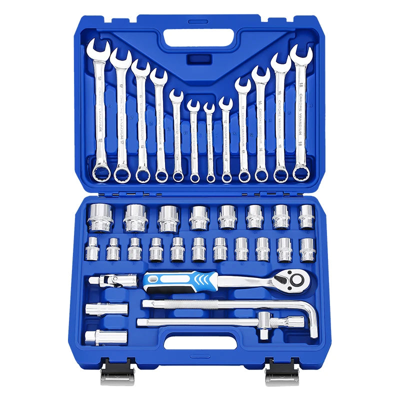 38 Pcs 1/4 3/8 1/2 Ratchet Wrench Socket Adapter Spanner Keys Set Converter Drive Reducer Air Impact Craftsman Socket Set