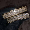 Messi Jewelry Custom Full Iced Out 925 Silver Fine Luxury Jewelry Hip Hop Baguette Cut Diamond Moissanite Grillz