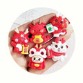 Lunar New Year Decoration Chinese Red Dragon Resin Cabochon Scrapbooking DIY Jewelry Craft Decoration Accessories