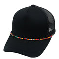 OEM Sport Personalized Custom Printed Embroidery Logo Colorful Chain Foam Trucker Hat 5 Panel Summer Beach Mesh Caps