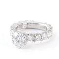 14K/18K White Gold Original Brilliant Cut 3-5 Carat Genuine Diamond Test Past Slide Stones D Color Moissanite Ring Fine Jewelry