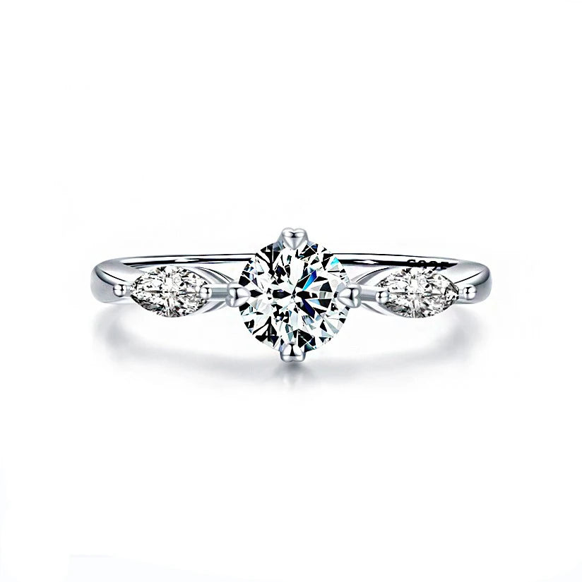 Princess Promise Ring 925 Sterling Silver Zircon Cz Engagement Wedding Band Rings for Women
