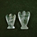 Huiying Home Decoration Natural 1.5 Inch clear Quartz Stone Angel Statue Crafts