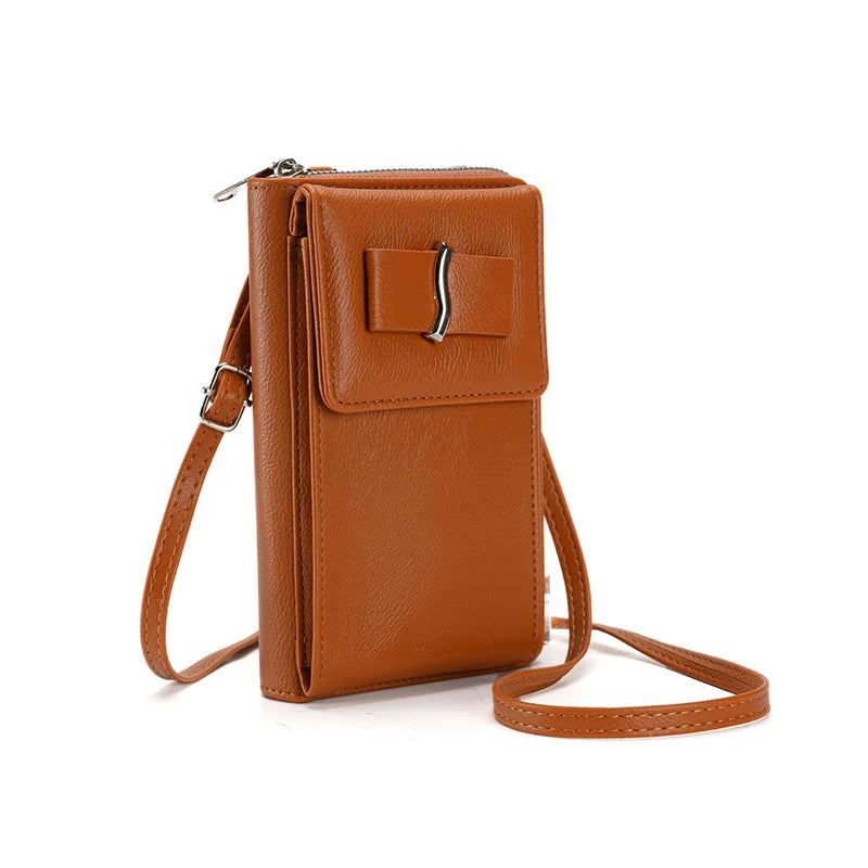Bow Mobile Phone Women's Bag 2024 New Fashion Summer Explosion All Mini Single Shoulder Crossbody Bag