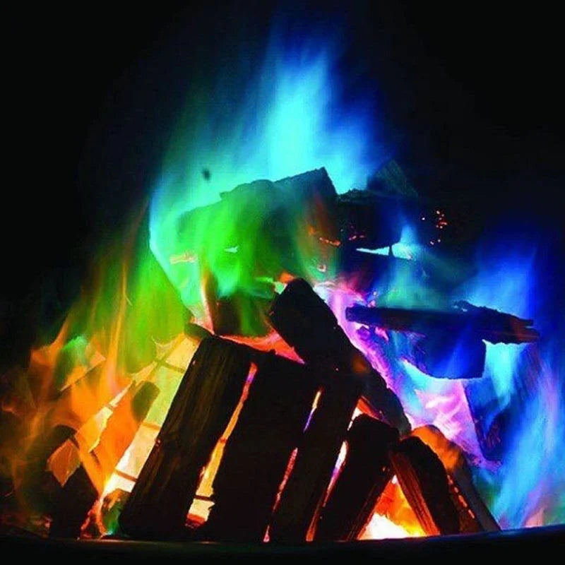 Rainbow Magic Fire Powder Creates Vibrant Mystical Flames-Waterproof Non-Toxic Outdoor Use Factory Price