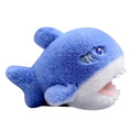 12cm Blue Shark Dolphin Seal Killer Whale Keychain Pendant Doll Stuffed Plush Toys Kids Gift Cartoon Small Mini Marine Animal