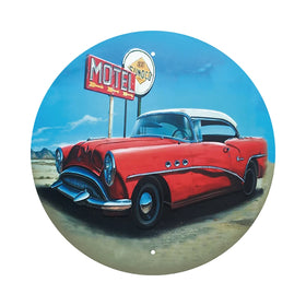 Antique Retro Car Pattern Tin Wall Panels Garage Decoration Metal Signage Wholesale Metal Posters Tinplate Decorative Sign