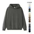 Custom Stringless Heavyweight 350 Gsm Hoody Plain Fleece Oversized Blank Hoodies
