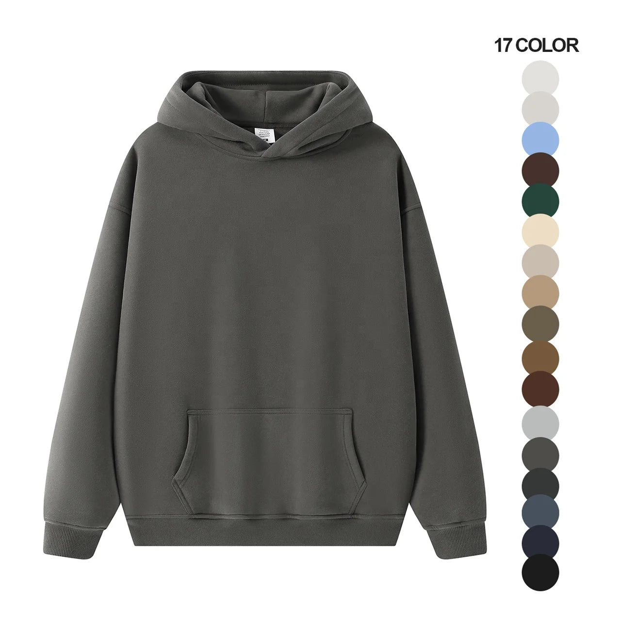 Custom Stringless Heavyweight 350 Gsm Hoody Plain Fleece Oversized Blank Hoodies