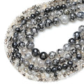 Wholesale High Quality Natural Stone Black Dragon Vein Agates Loose Round Beads for Jewelry Making
