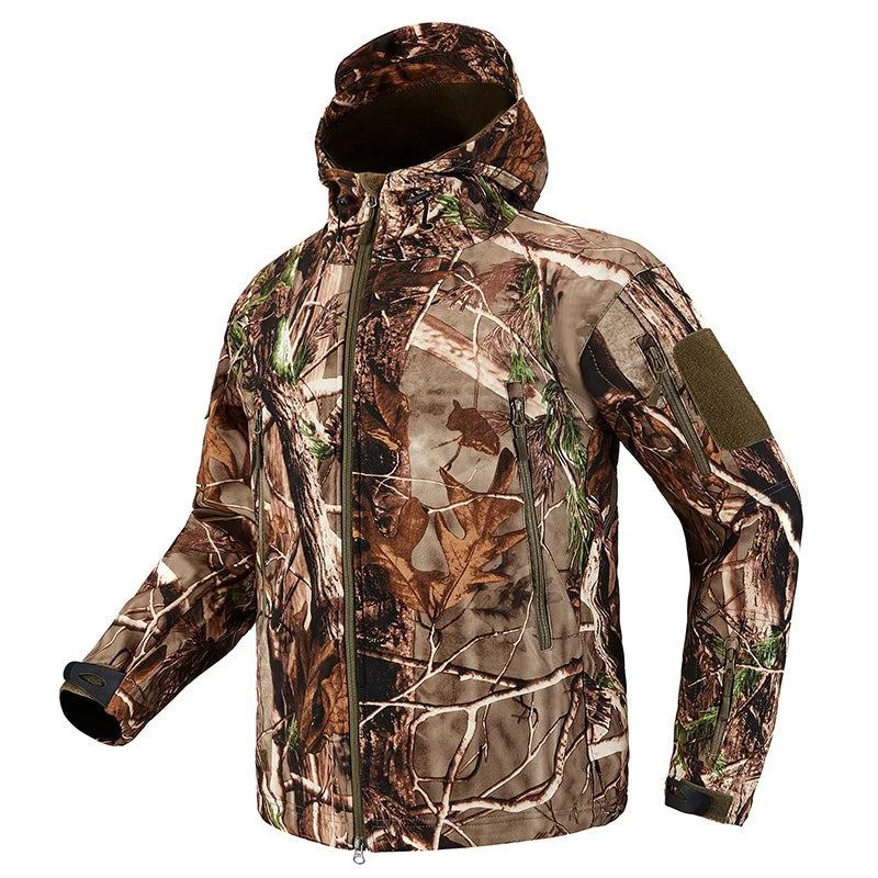 Heavy Duty Luxury Wool Nylon Hooded Windproof Boreal Polyester Green Men's Merino Camouflage Waterproof Hunting Jackets