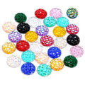 New Fashion 40pcs 12mm Mix Colors Flat Back Resin Cabochons Cameo Jewelry Accessories Supplies Wholesale Supplies