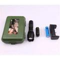 Hot Selling Golden Supplier China High Power Camping Waterproof Aluminum Alloy Rechargeable Battery LED Zoom Flashlight