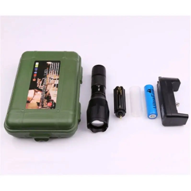 Hot Selling Golden Supplier China High Power Camping Waterproof Aluminum Alloy Rechargeable Battery LED Zoom Flashlight
