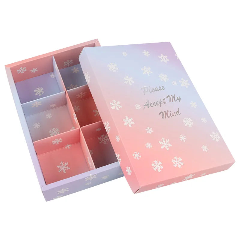 Full Color Printing Paper Packing Boxes Customized Yellow Cake Box and Customized Food Boxes
