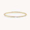 LOZRUNVE 925 Sterling Silver Fashion Women Custom Tennis Baguette Gold Indian Silver Bangles
