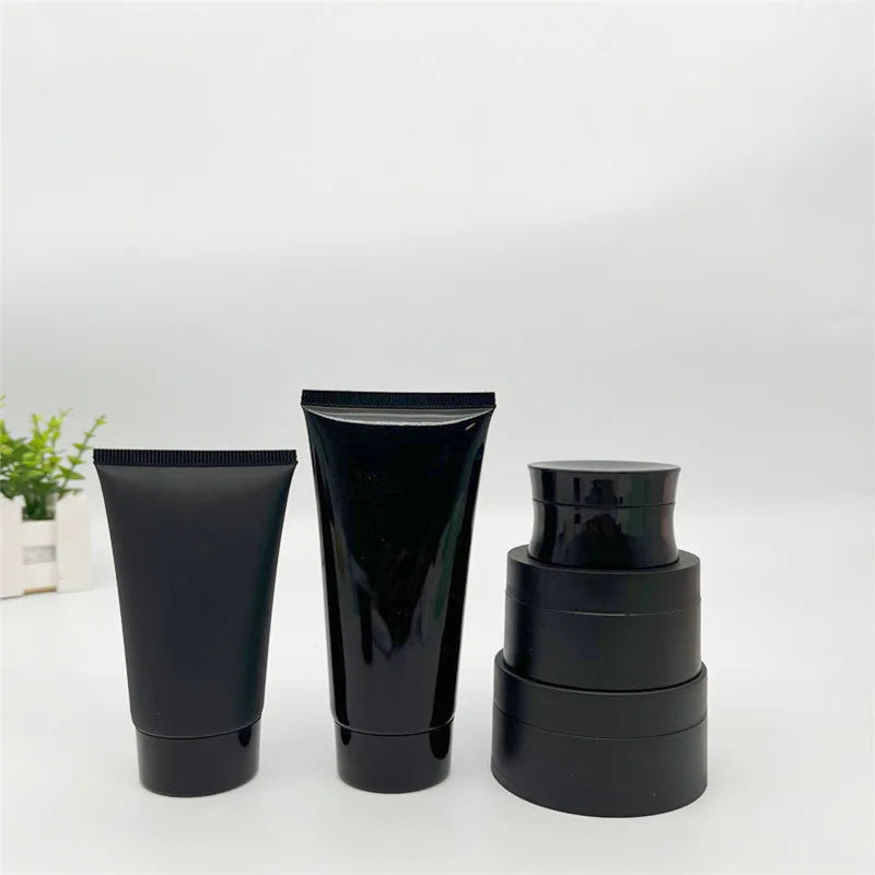 Custom Silk Printing PP Small 15ml 5g 15g 30g 50g 100g Empty Colorful Plastic Black Sample Matt Cosmetic Cream Soft Tube
