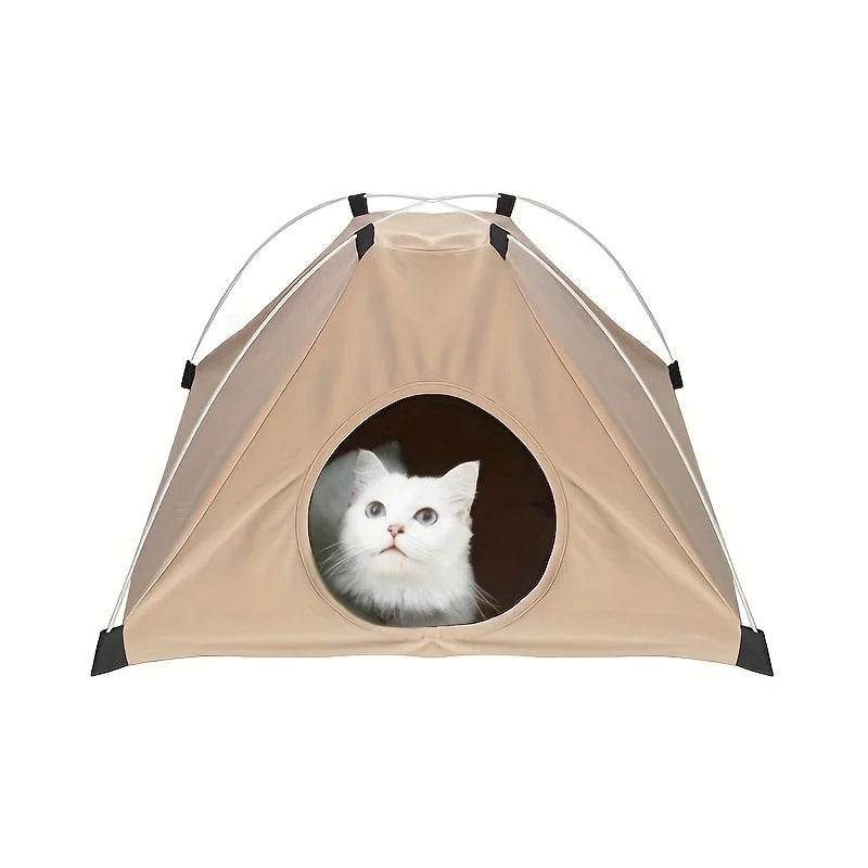 Factory Direct Custom Eco-Friendly Outdoor Pet Travel Camping Foldable Warm Cat Nest Solid Pattern Plush Padding Breathable Lamb