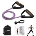 Natural Latex 1-Shaped Tone Tubes for Workout Resistance Training Bands for Yoga Pilates ABS Exercise Fitness Packed in Bags