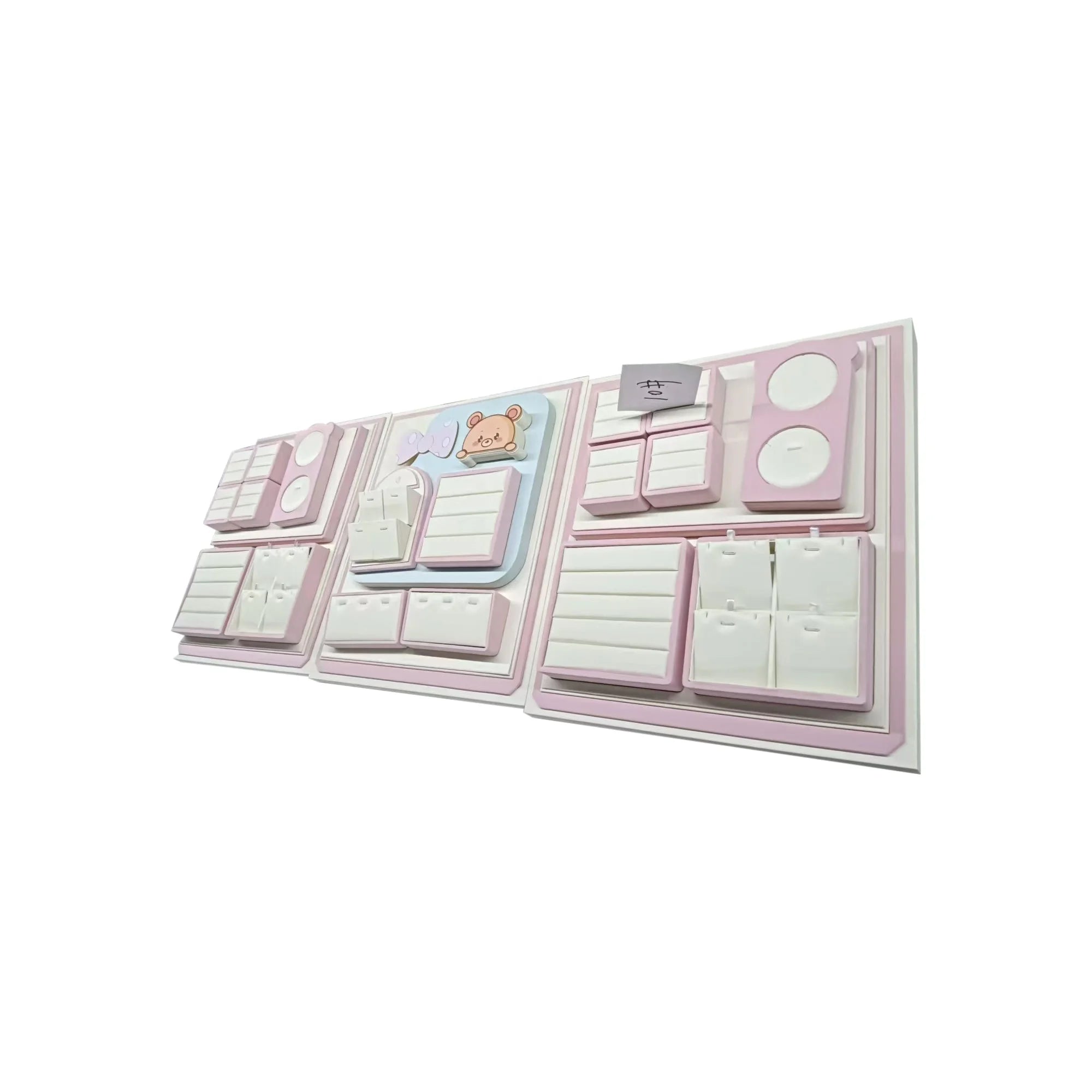 Jewelry Display Doll Fashion MDF Body Ring Necklace Jewellery Display Set Fashion Tray Displays for Jewelry Stores