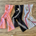 Wholesale Custom Streetwear Baggy Spandex Wide Leg Waterproof Stripe Track Windbreaker Pants Nylon for Men