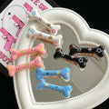 Japanese Spicy Girl Y2K Gothic Hair Clips for Women Colorful Candy Headwear Female Fashion Bone Hair Pin