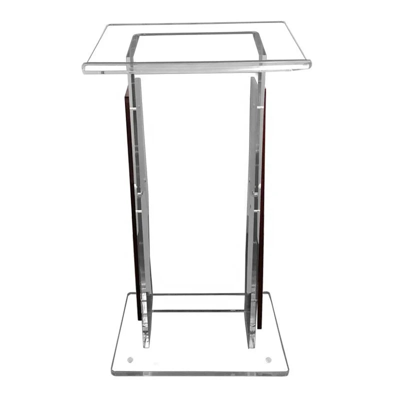 Eco-Friendly Clear Acrylic Lectern Podium School and Commercial Furniture