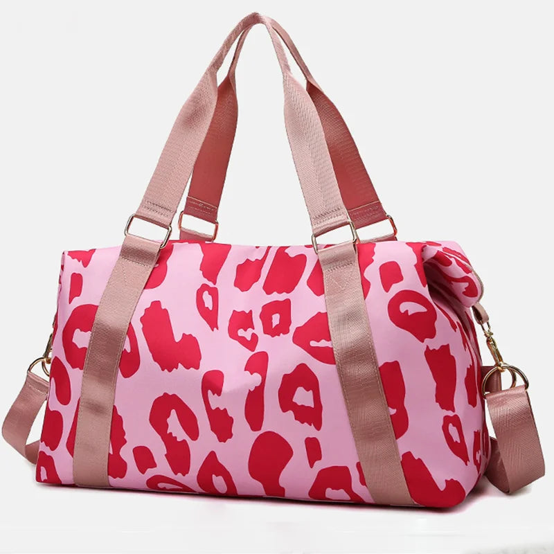 Trendy Graceful Weekender Tough Duffle Bag Polyester Carry-on Travel Bag with Zipper Closure Deep Volume Duffel Bag